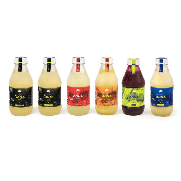 6-PACK SABORES (6 Botellas de Pisco Sour 5 Sabores)