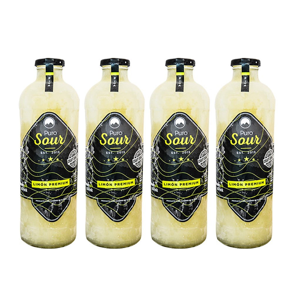 insertar malta Deber 4-PACK PIKA LITRO (4 Botellas de Pisco Sour Limón Premium 1.000 ML) – Puro  Sour